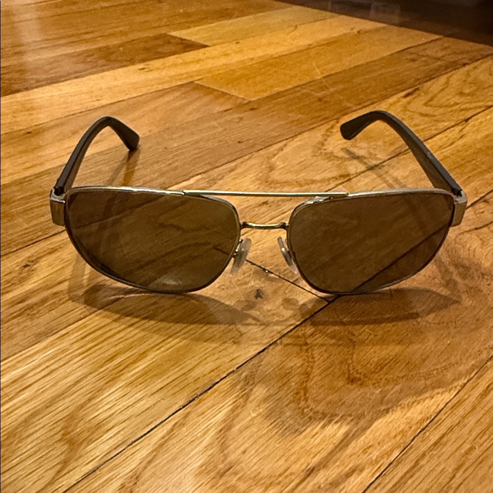 Ray-Ban Black and Gold Sunglasses